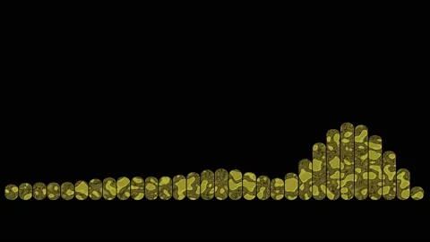 Video equalizer for music, animation, stripes, camouflage coloring inside Stock Footage 165030799