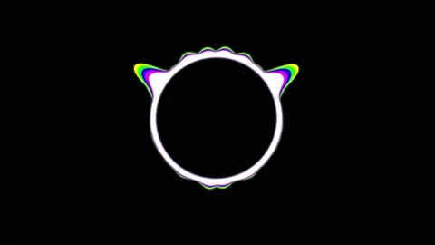 Video equalizer for your videos, round, color, wave Stock Footage 153787890