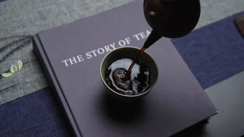 This video explores the relationship between tea and storytelling. Media Stock Footage 301548430