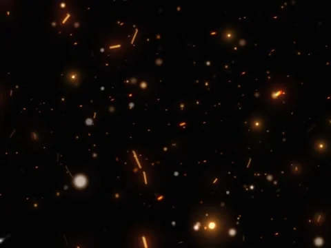 Video explosion in the night make a spark everywhere Stock Footage 241314052