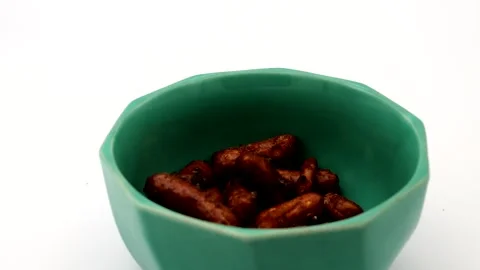 Video of falling karinto (a type of Japanese snack) Stock-Footage 335977873