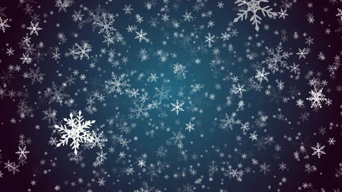Video of falling snow on a blue background after effect ~ After Effects ...
