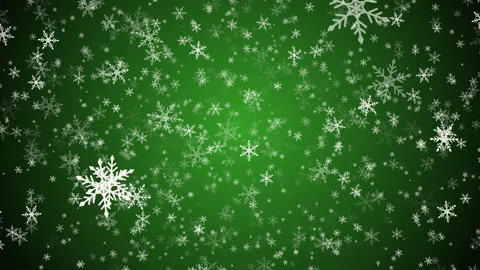 Video of falling snow on green background Vídeos de archivo 248203431