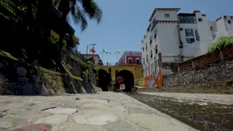 Video of famous park next to the river in Orizaba, México Stock Footage 249267626