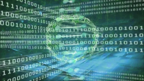 This video features a brain on an alpha channel with dna on an alpha channel Stock Footage 326032463