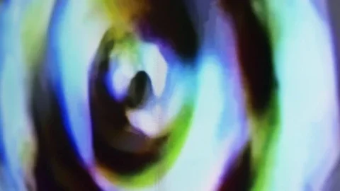 Video feedback on a screen Stock Footage 73525146