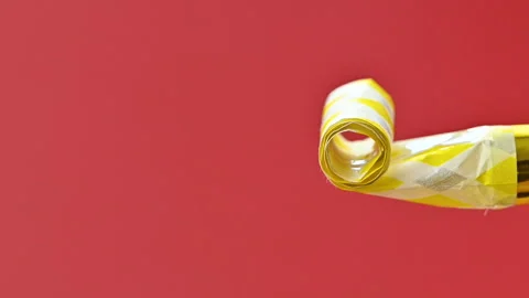 Video of a festive whistle Stock Footage 329095374
