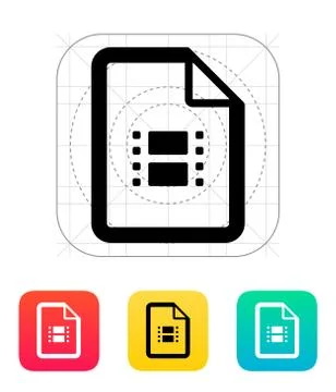 Video file icon Stock-Illustration