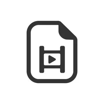 Video file icon Stock Illustration