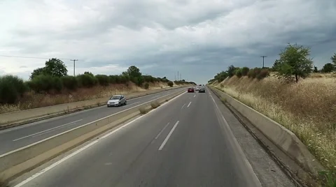 Video filming from moving bus Video stock 59142699