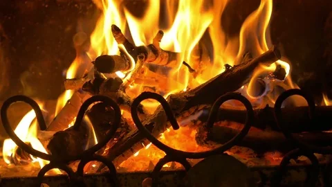 Video of fire flames in 4K Stock Footage 80719674