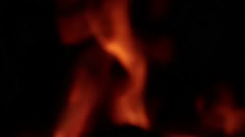 Video of fire in out of focus (bokeh) detail. Stock Footage 238965138