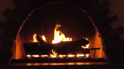 Video of fireplace in 4K Stock Footage 94422864