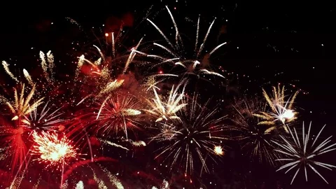 Video of fireworks in 4K 스톡 동영상 75758450