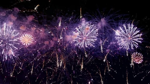 Video of fireworks in 4K Vidéo 76851158