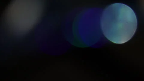 Video of a fixed circular bokeh of blue color horizontally 스톡 동영상 309494377