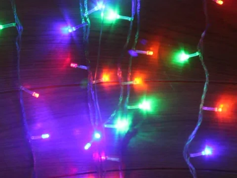 Video of flashing LED lights at night Stock Footage 141466577