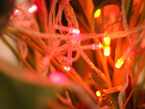 Video of flashing LED lights at night Stock Footage 141466695