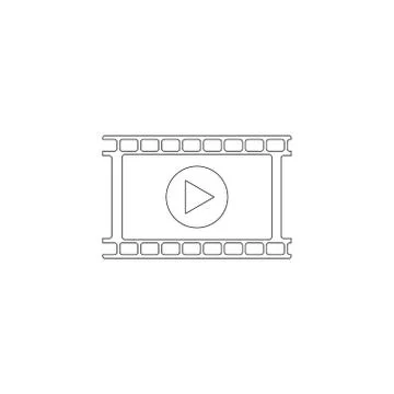 Video. flat vector icon Stock Illustration