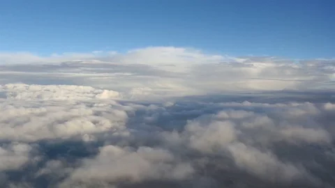 Video of flight through the clouds in 4K Stock Footage 75800180