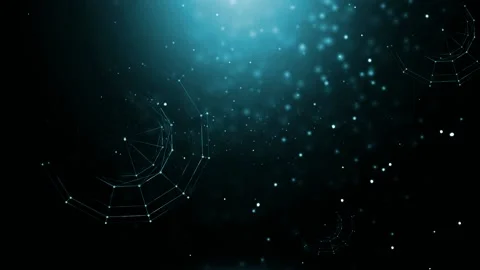 Video with floating objects on a blue background, for social networks, portfolio Video stock 147539220