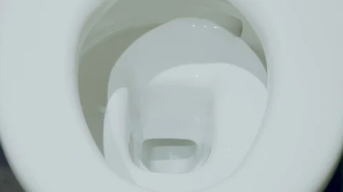 Video to flush a toilet Stock Footage 94316096