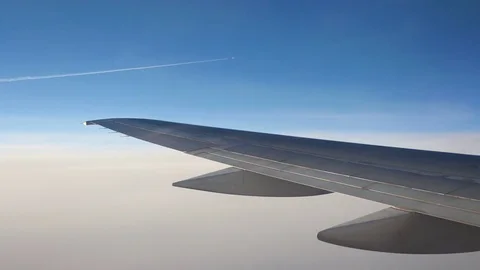 Video of flying airplane in 4K Stock Footage 80592801