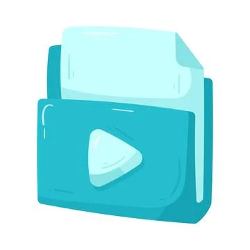 Video folder file Stock Illustration