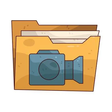 Video Folder illustration 库存插图