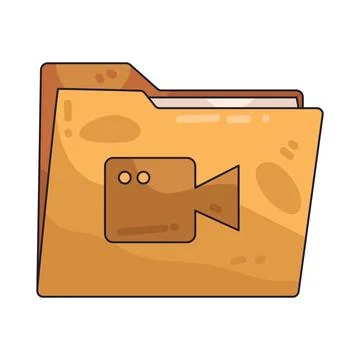 Video Folder illustration Illustrazione stock