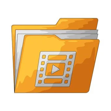 Video Folder illustration Stock Illustration