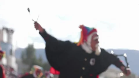 Video of folkloric dancers dancing the dance called "Auquish" Stock Footage 229557746