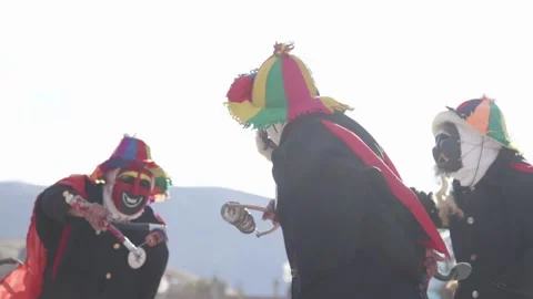 Video of folkloric dancers dancing the dance called "Auquish" Stock Footage 229557832