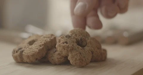 Video Food Biscuits 3 Stock Footage 126547237