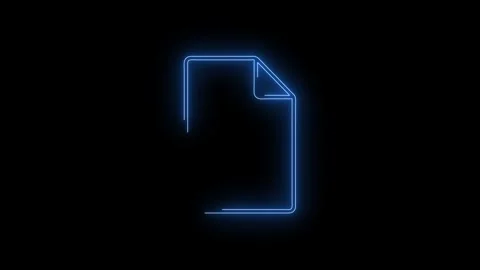 Video footage of glowing Document icon. Stock Footage 260690762