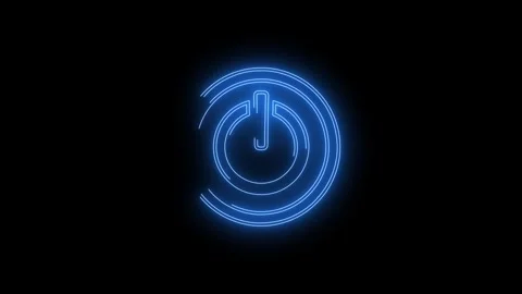 Video footage of glowing Toggle Switch icon Stock Footage 260792801