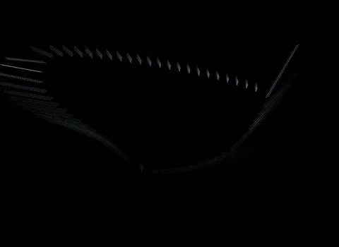 Video footage of lines consisting of dots on a black background  presentations Stock Footage 309541966