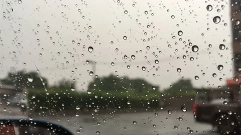 Video footage on the windshield. Stock Footage 96991012