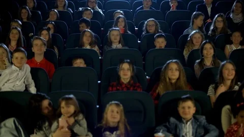 Children Cinema Stock Footage ~ Royalty Free Stock Videos 