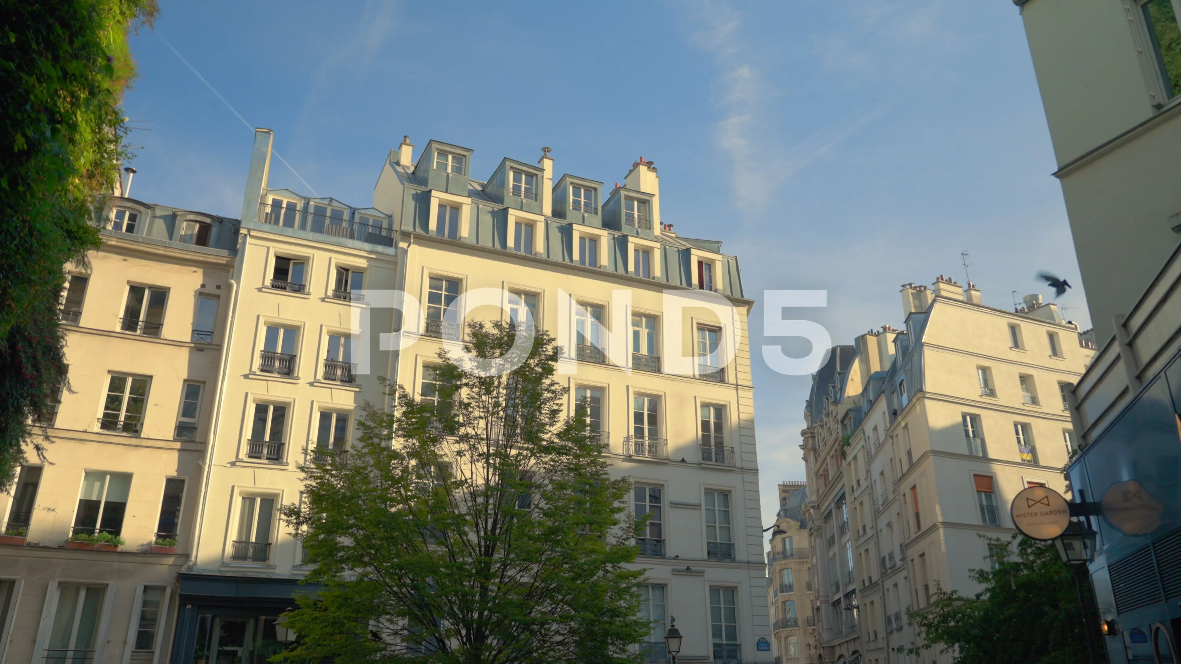 Video of French house in Paris in the evening