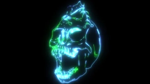 Video of frog on human skull 스톡 동영상 274940089