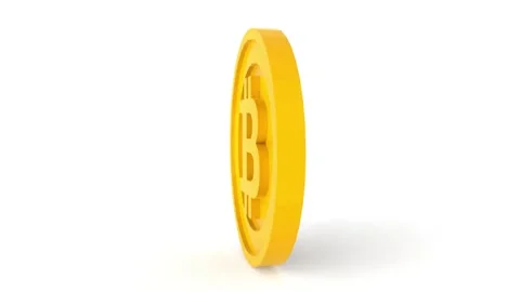 Video futuristic animation loop of bitcoin background. Abstract digital 스톡 동영상 336443878