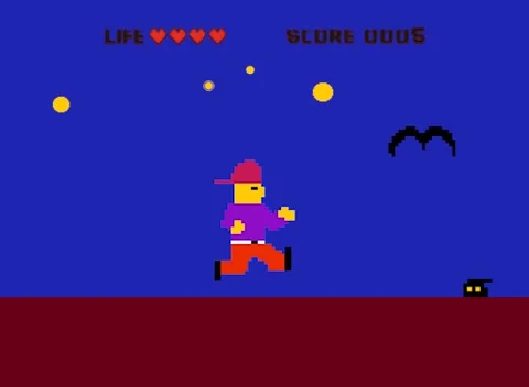 Video game in 1980s style decade Vídeos de archivo 223668082