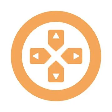 Video game arrows button control 스톡 일러스트