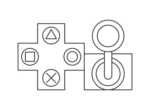 Video game arrows button control イラスト素材