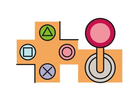 Video game arrows button control イラスト素材
