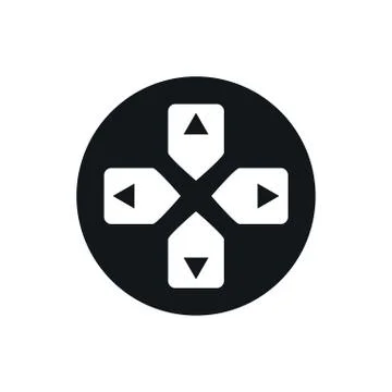 Video game arrows button control 스톡 일러스트