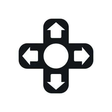 Video game arrows button control イラスト素材