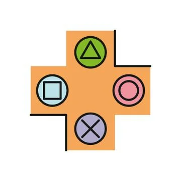 Video game arrows button control 스톡 일러스트