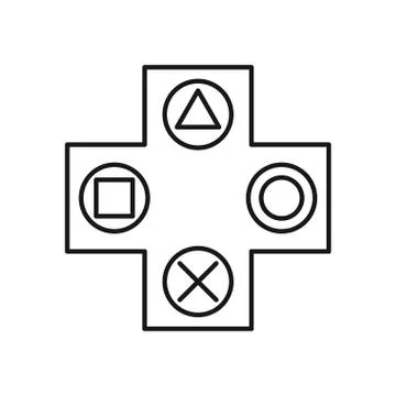 Video game arrows button control イラスト素材